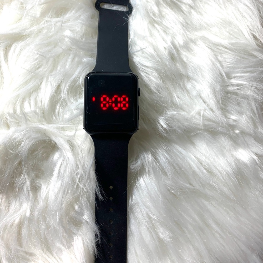 Sport LED watch - black